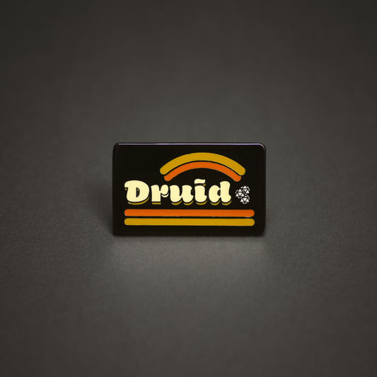 Retro Druid Pin
