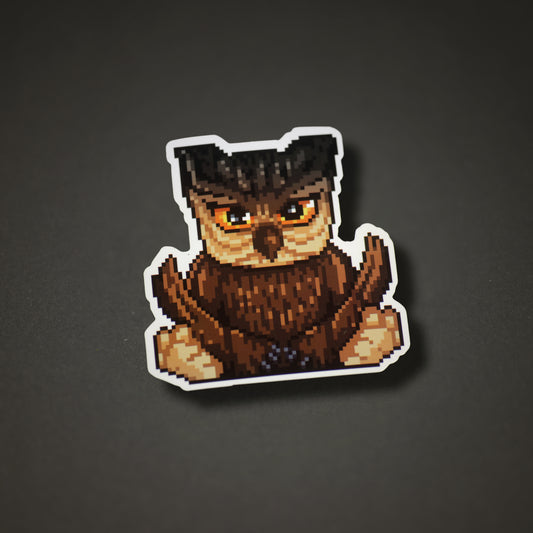 8-Bit Owlbear Sticker